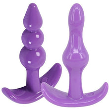 Load image into Gallery viewer, Purple Silicone Butt Plug